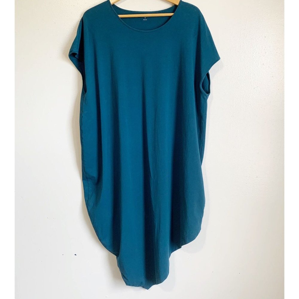 Universal Standard Asymmetrical Dress in Teal